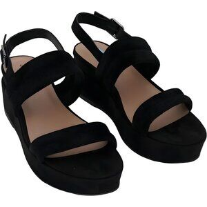 Aqua College Nuria Slingback Platform Black Women's US 9.5M